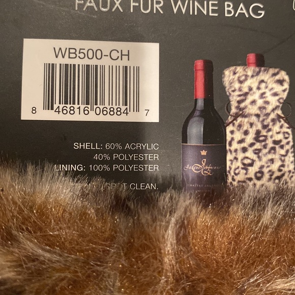 New Faux fur wine bag - Picture 5 of 5